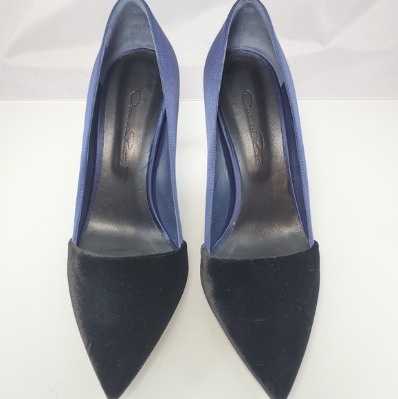 NWT$670 Oscar de la Renta Vik Velvet Satin Black Pumps Heels Sz 38 (US 8) - Picture 9 of 9